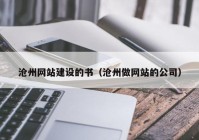 滄州網(wǎng)站建設(shè)的書（滄州做網(wǎng)站的公司）