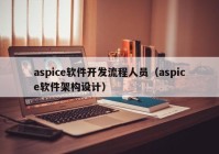 aspice軟件開發(fā)流程人員（aspice軟件架構設計）