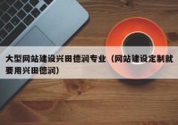 大型網(wǎng)站建設(shè)興田德潤(rùn)專業(yè)（網(wǎng)站建設(shè)定制就要用興田德潤(rùn)）